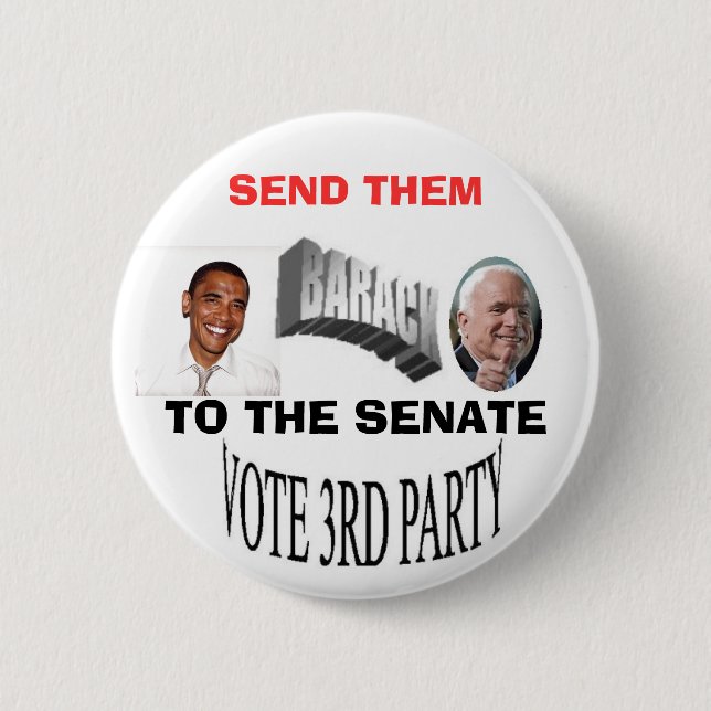 send back... pinback button (Front)