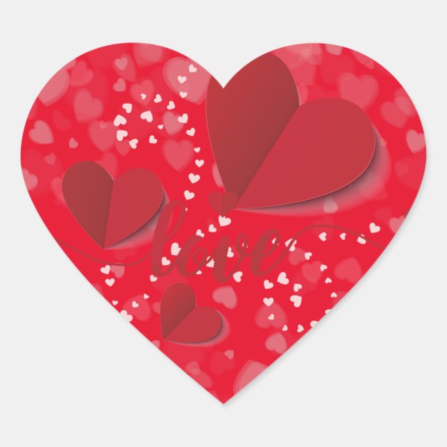 send for your love heart sticker (Front)