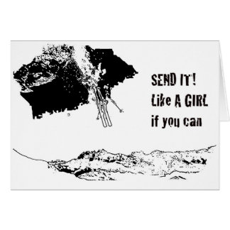 send it! like a girl cards