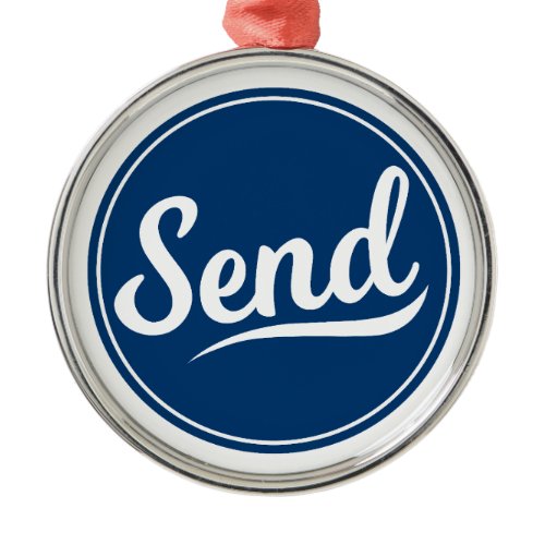 Send Logo Metal Ornament