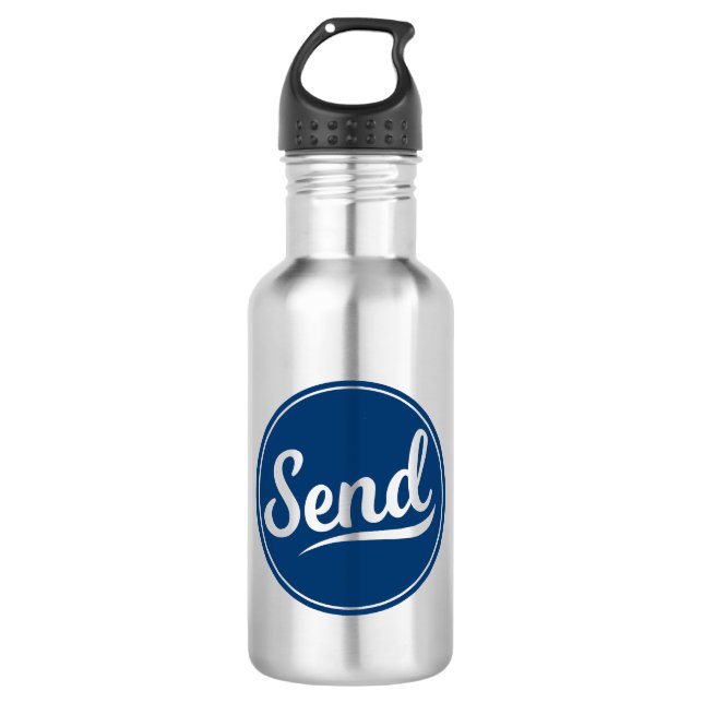 Send Logo Stainless Steel Water Bottle (Front)