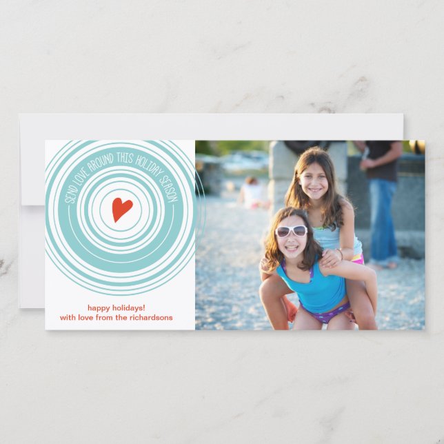 Send Love Around Holiday Card (Front)