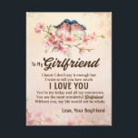 Send Love To My Girlfriend, From Your Boyfriend Canvas Print<br><div class="desc">Send Love To My Girlfriend,  From Your Boyfriend</div>