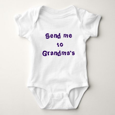 Send Me To Grandma's Baby Bodysuit