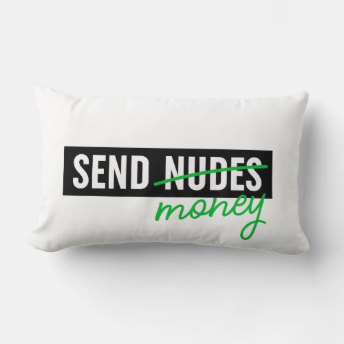 Send Money Lumbar Pillow