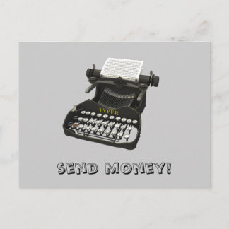 Send money! Postcard