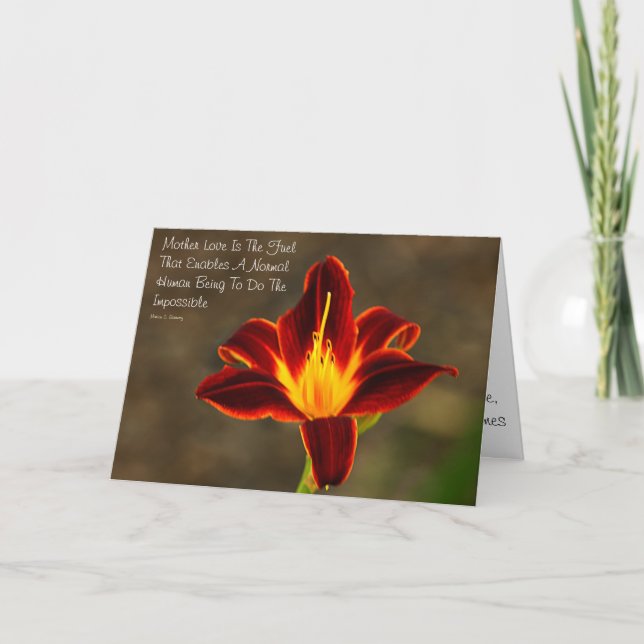 Send Mothers Day Card with Floral Design (Front)