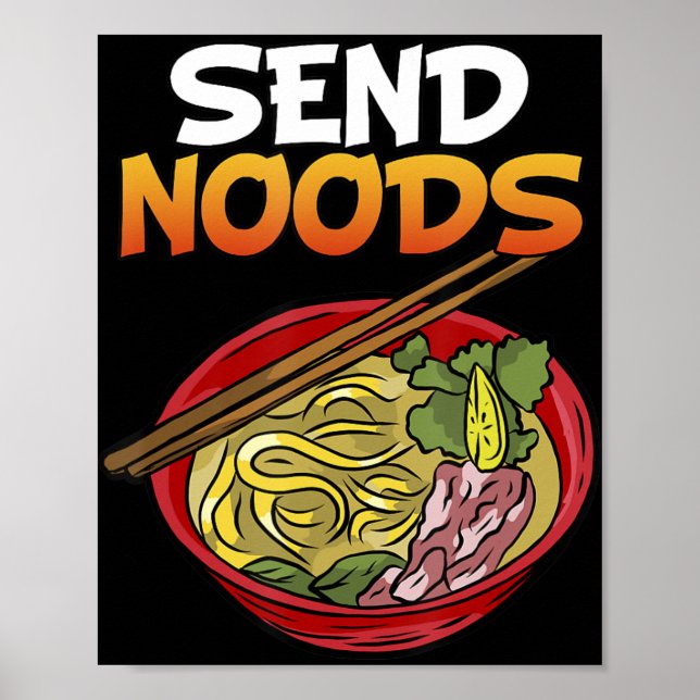 Send Noods Kakashi Bowl Ramen Japan Ahegao Anime J Poster (Front)