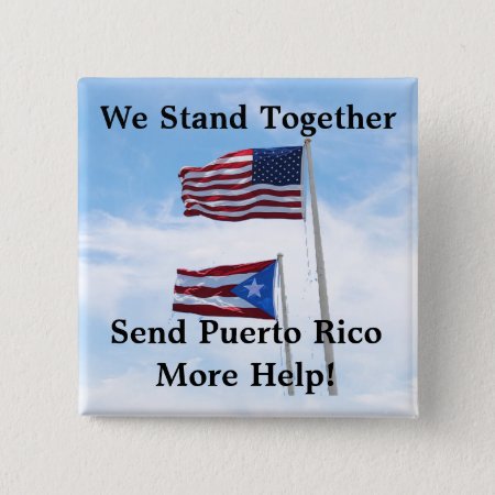 Send Puerto Rico More Help Hurricane Disaster Pin
