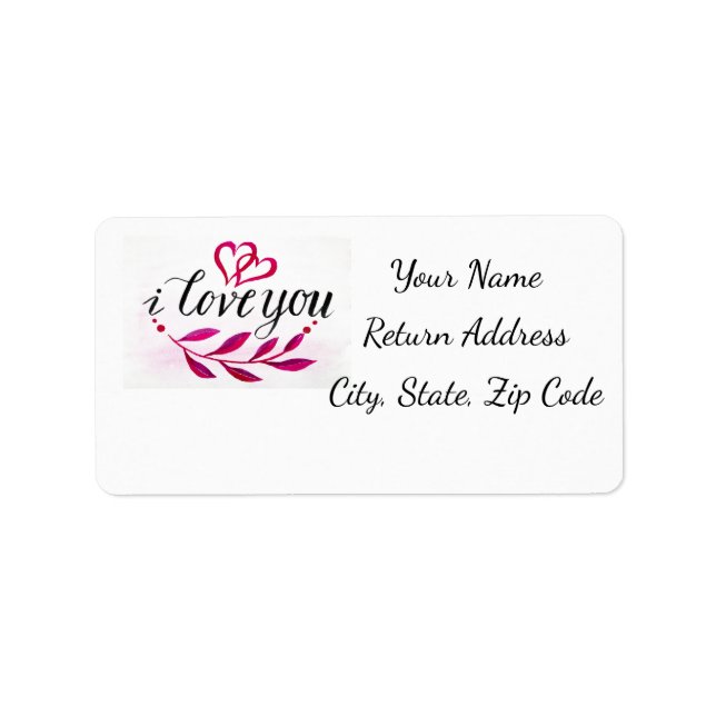 Send the Love Quote Personalize Address Label (Front)