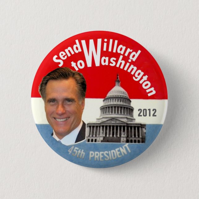 Send Willard to Washington Pinback Button (Front)