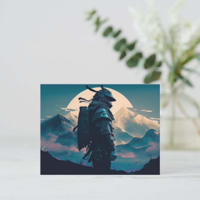 Send Your Message with Samurai Postcards (Standing Front)