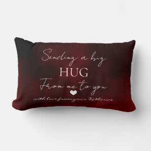 Sending a Big Hug – Personalized Love Message Lumbar Pillow