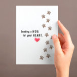Sending A Hug For Your Heart Dog Loss Sympathy Card at Zazzle