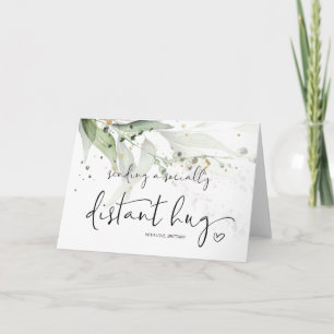 Sending a Hug Miss You Socially Distant Get Well Card