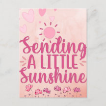 Sending A little Sunshine Post Card