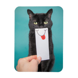 Sending a Smile Funny Cat with Mouth Drawing Magnet