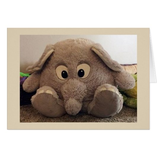 SENDING "AN ELEPHANT" & NOT A DUCK AT **EASTER** CARDS (Front Horizontal)