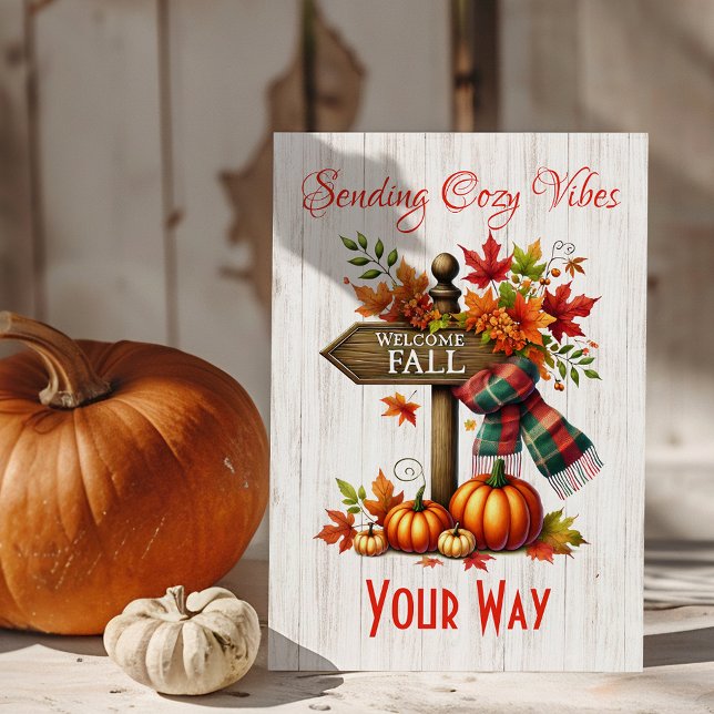 Sending Cozy Vibes Your Way – Fall Postcard (Creator Uploaded)