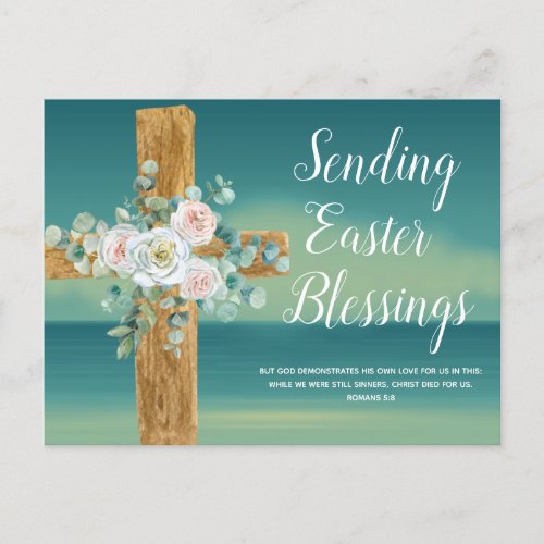 Sending Easter Blessings Postcard