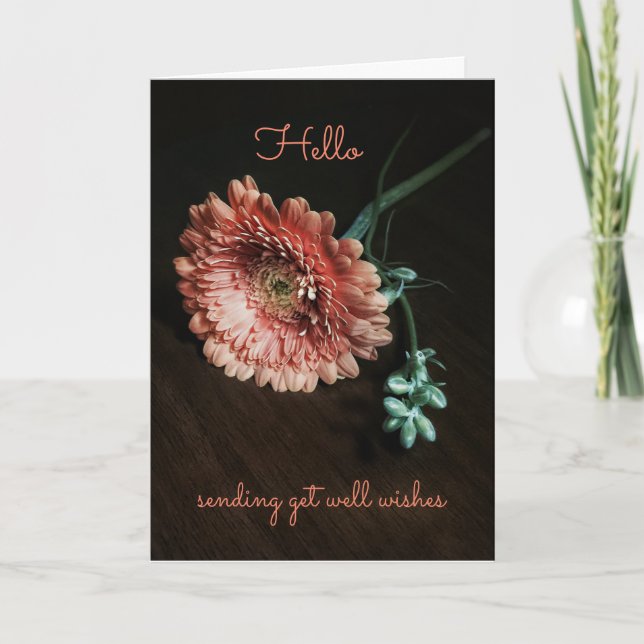 Sending Get Well Wishes Card (Front)