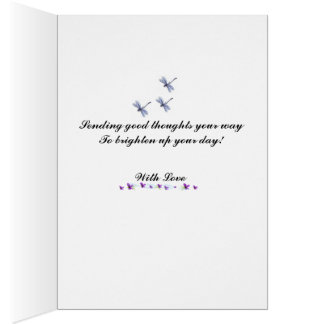 Sending good thoughts cards