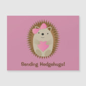 Sending Hedgehugs Cute Cartoon Girl Hedgehog  (Front)