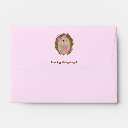 Sending Hedgehugs Cute Cartoon Girl Hedgehog   Envelope