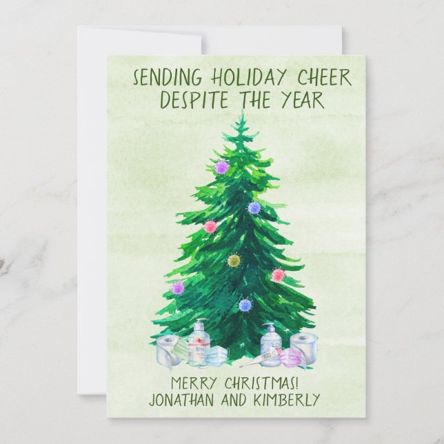 Sending Holiday Cheer Despite the Year 2021 Card (Front)