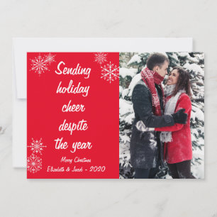 Sending Holiday Cheer Despite the Year 2021 Photo Card