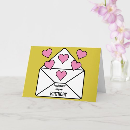 Sending Love Birthday  Card