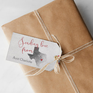 Sending Love From Texas - Valentine's Day Gift Tags