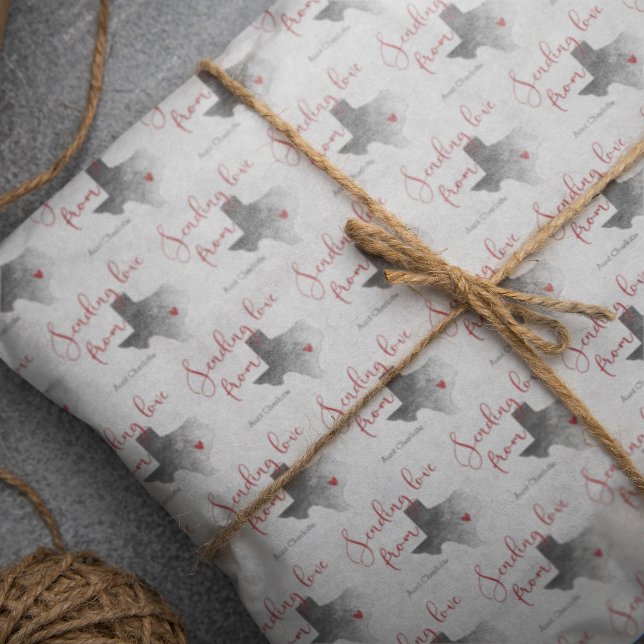 Sending Love From Texas - Valentine's Day Tissue Paper (Creator Uploaded)