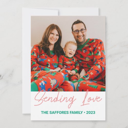 Sending Love Its Fine Christmas Photo Card