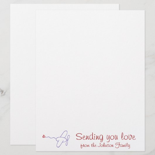 Sending love letter (Front/Back)