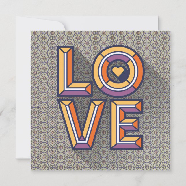 Sending Love Note Card in Butterscotch (Front)