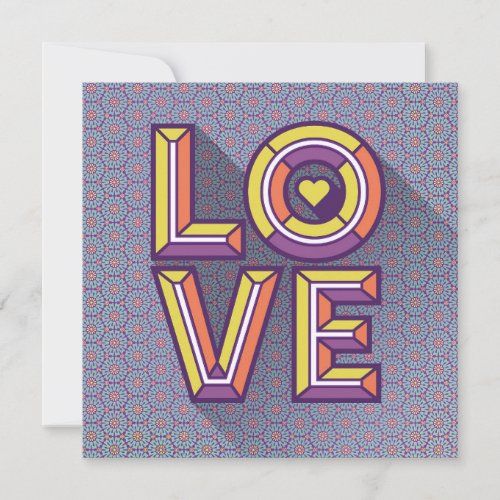 Sending Love Note Card in Periwinkle