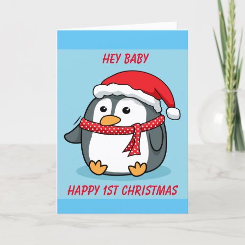 SENDING LOVE ON BABYS 1st CHRISTMAS Card