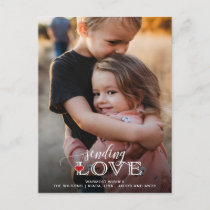 Sending Love Script Cute Photo Valentines Day Post Postcard