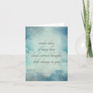 Sending Love Thinking of You Vintage Style Card