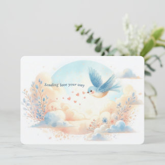 Sending Love Your Way – Personalized Flat Card
