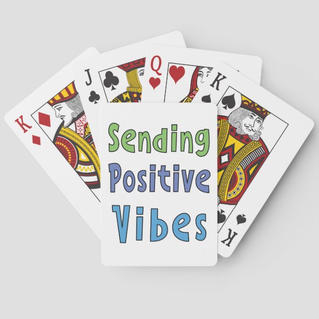 Sending Positive Vibes   Poker Cards (Back)