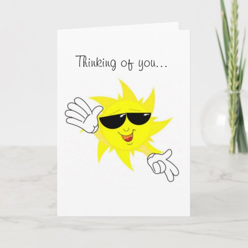 Sending Some Sunshine Thinking of You Card