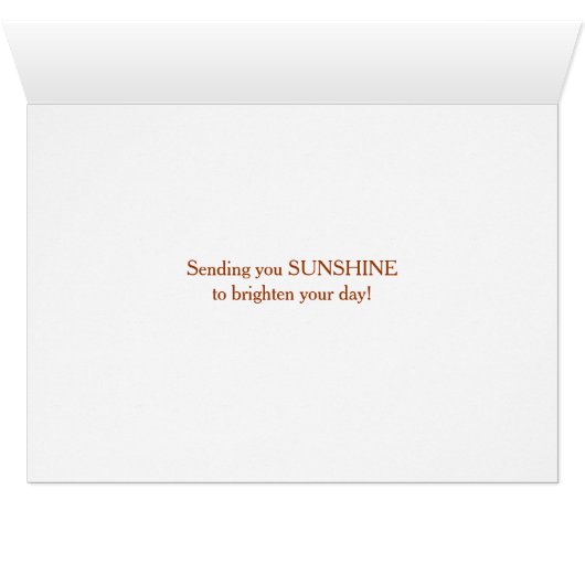 Sending Sunshine - SUNFLOWER - BRIGHT (Inside Horizontal (Bottom))