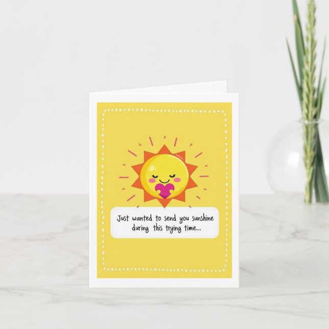 Sending Sunshine Thinking of You Card (Front)