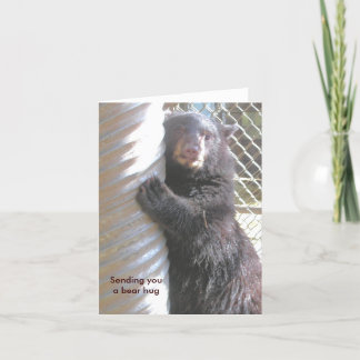 'Sending you a bear hug' Note Card