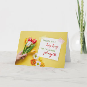 Sending you a Big Hug and a Prayer Letterpress Thank You Card