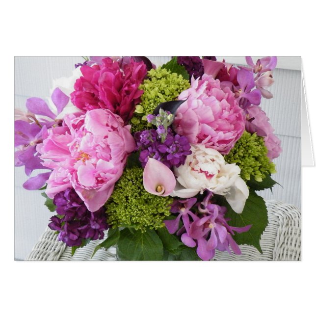 Sending you a bouquet of Happiness Cards (Front Horizontal)