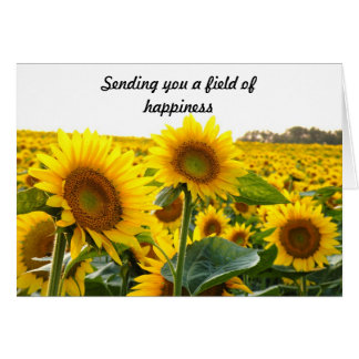 Sending you a field of happiness cards