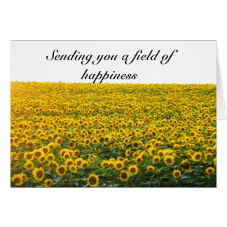 Sending you a field of happiness cards